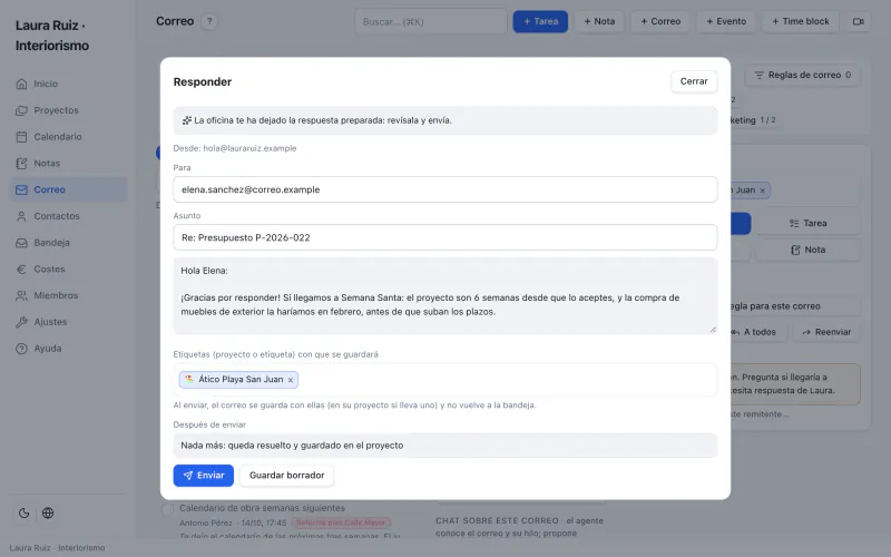 Bandeja de correo